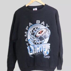 Vintage Tampa Bay Lightning NHL Crewneck Sweatshirt Retro Hockey Men Women Shirt